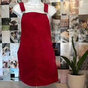 Red Skirt Overalls